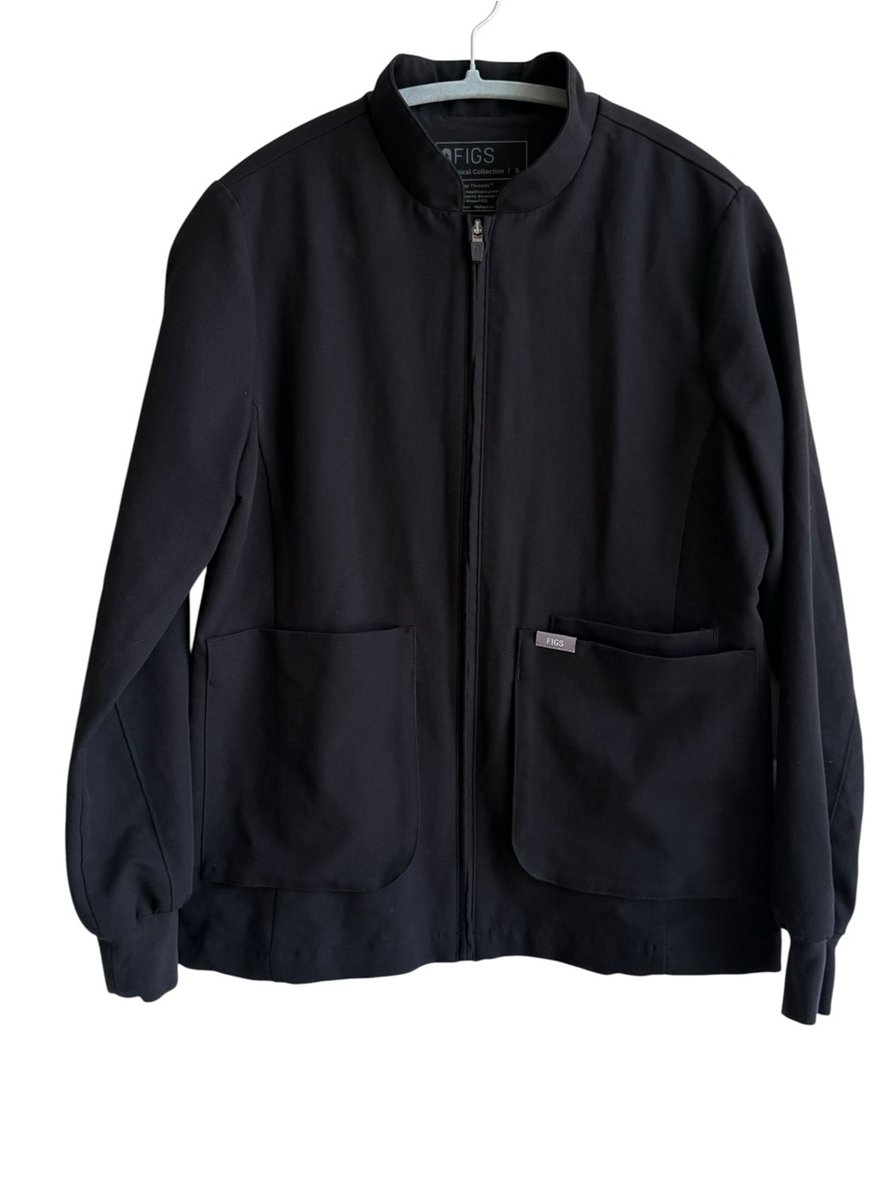 Figs Women’s Sebina Scrub Jacket Black Sz. Small - Picture 3 of 6